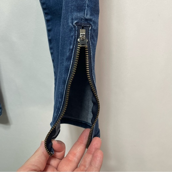 Madewell Skinny Skinny Ankle Zip Dark Wash Denim Jeans Women's Size 29 - Picture 6 of 16